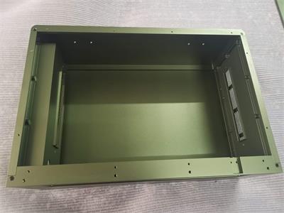 机箱腔体内部-数控CNC加工-军绿色氧化喷砂